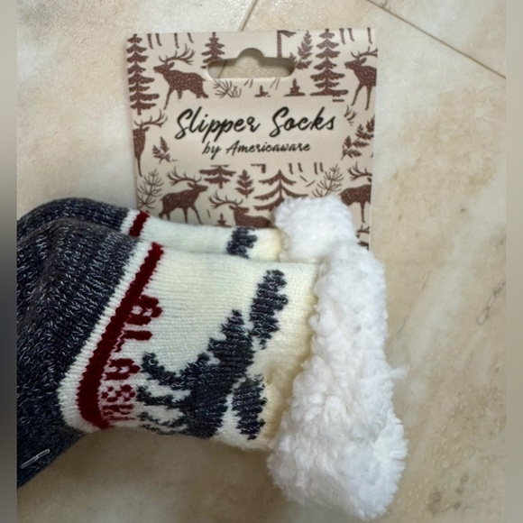 NWT AMERICAWARE infant slipper socks (one size) - Picture 3 of 4